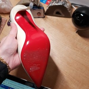 Louboutin So Kate pearl white